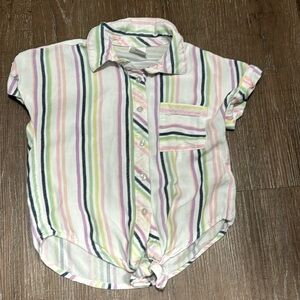 Wonder Nation Girls Size XS (4/5) Button Up Shirt